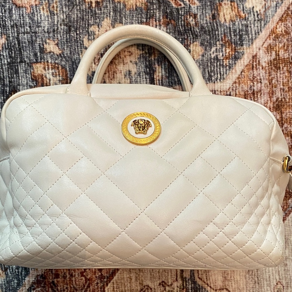 Versace Large Icon Bowler bag  with crossbody strap